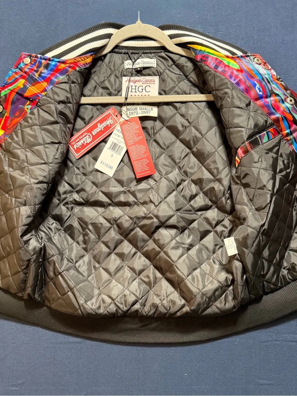 NWT Satin Size S Headgear Classics Bad Boy Jacket